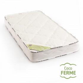 Matelas d' Enfant 80x160, coutil en bambou et  coeur en fibres de coco