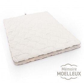 Surmatelas seaqual à mémoire de forme, plus moelleux, idéal pour le mal de dos.