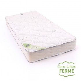 matelas enfant coco-latex, confort ferme et coutil 20% Seaqual, taille 90x190 et 90x200