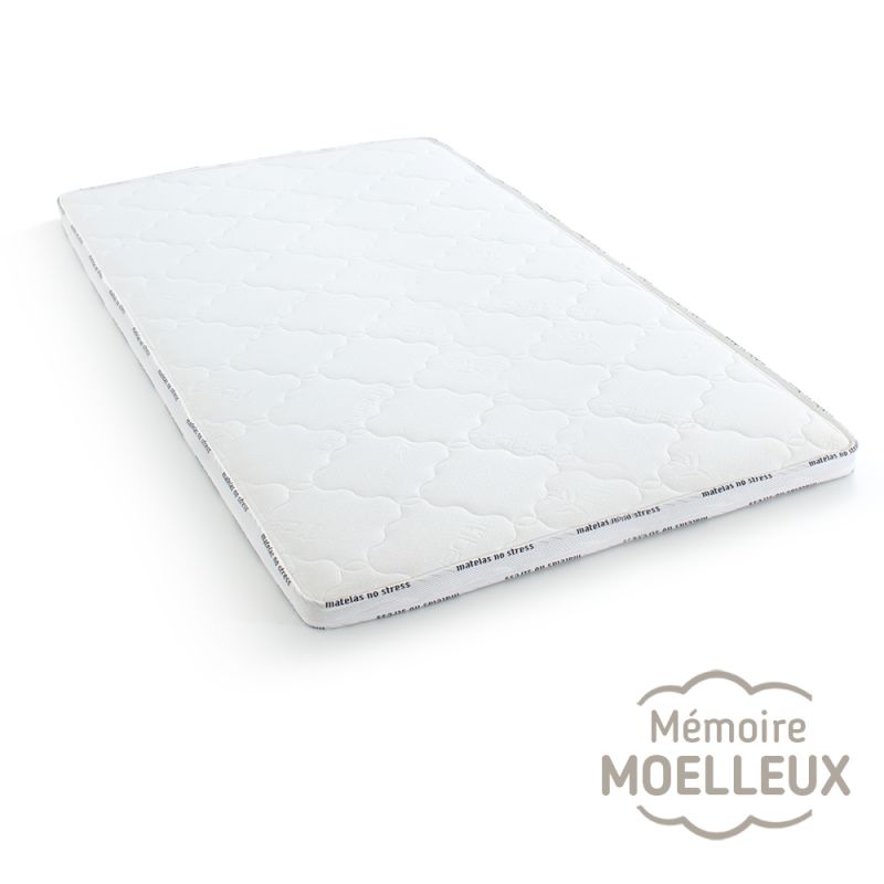 surmatelas 140x190 mémoire de Forme - Matelas No Stress