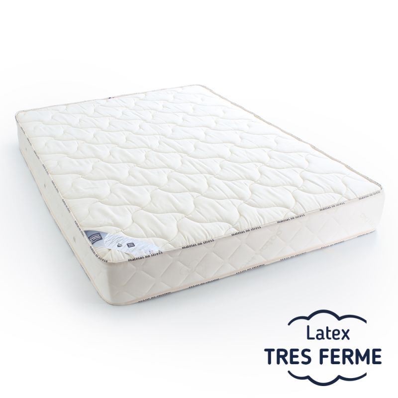 Matelas 180x200 + Sommier Démonté + pieds + Protège matelas Offerts Latex  Naturel 80 Kg m3 Hauteur 21 cm Soutien Ferme