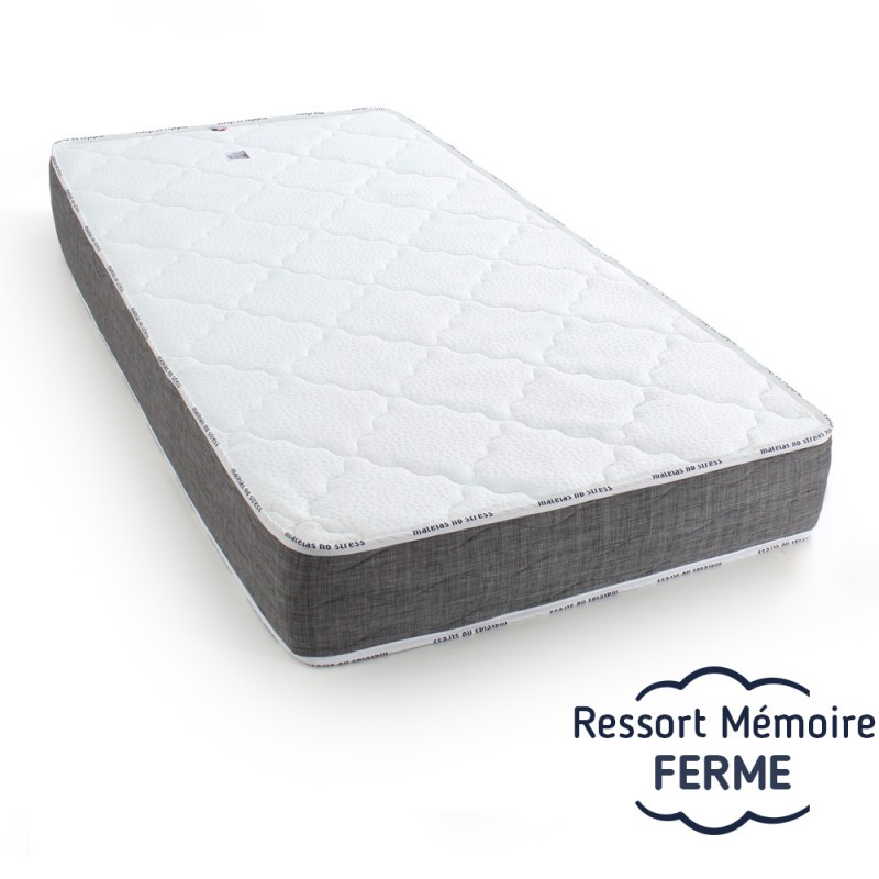 Matelas ressorts ensachés mémoire de forme 90x190