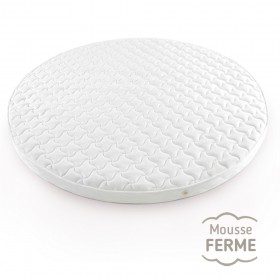 Matelas rond en mousse hr35 pas cher, de  2m à 2m40 de diamètre