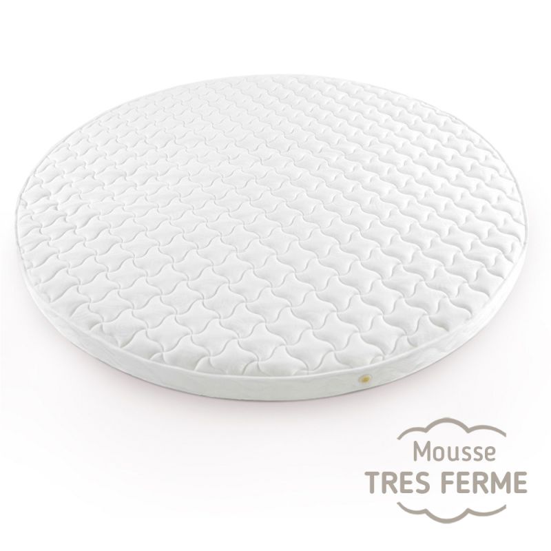 matelas rond très ferme dimension 200x200, 210, 215, 220x220 et 240x240 cm