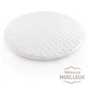 SurMatelas pour Lit Rond, mousse mémoire de forme moelleux