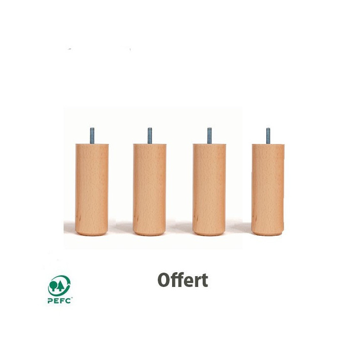 Sommier à lattes bébé en bois hêtre fabriqué en France