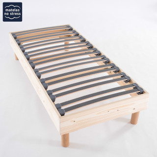 Sommier à lattes bébé en bois hêtre fabriqué en France