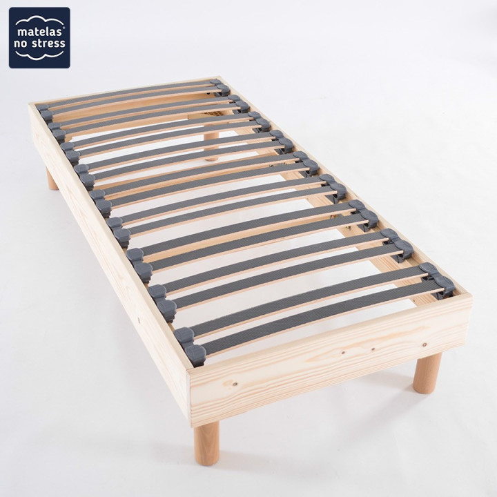 Sommier à lattes bébé en bois hêtre fabriqué en France