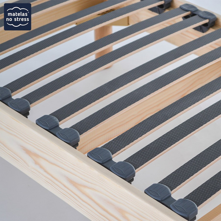 Sommier à lattes bébé en bois hêtre fabriqué en France