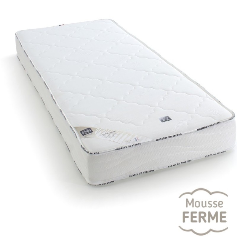 Matelas mousse sur mesure HR35, soutien ferme - 12 cm