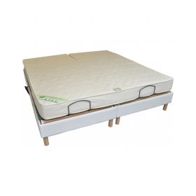 matelas latex naturel pour sommier electrique bi-tete