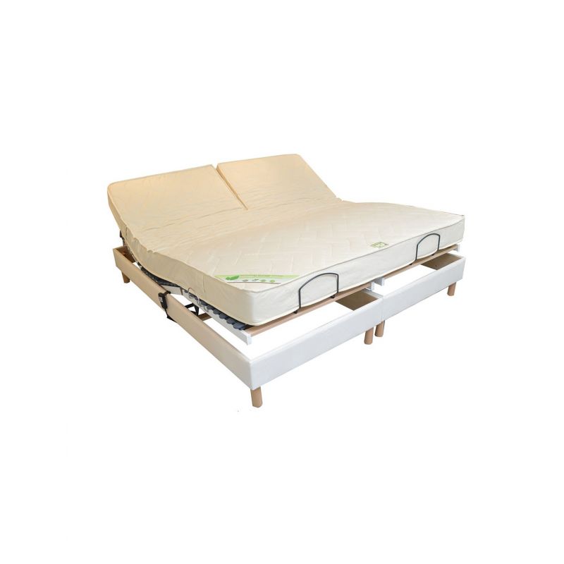 matelas 100 % latex naturel 140x190 ferme 7 zones de confort