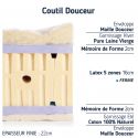 Matelas 140x190 latex 5 zones ferme mémoire de forme moelleux