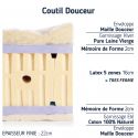 Matelas accueil moelleux soutien latex 2x80x200 très ferme