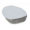 Matelas bercelonnette en mousse sur et coton bio mesure - 10 cm