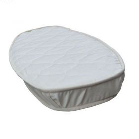 Matelas bercelonnette en mousse sur et coton bio mesure - 11 cm