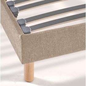 Sommier lit électrique, lin. Relaxation et Déco tissu - 4 coloris