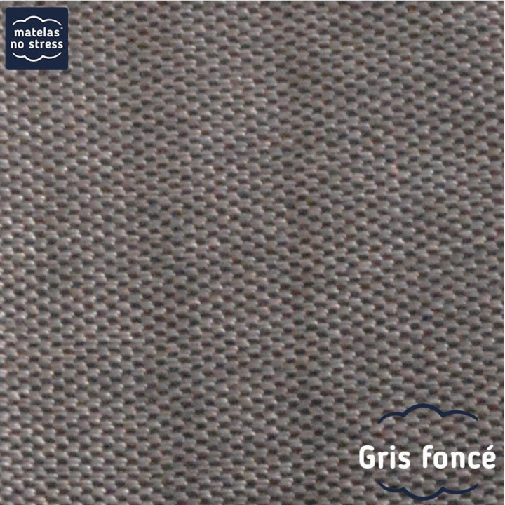 Sommier lit électrique, gris foncé tissu