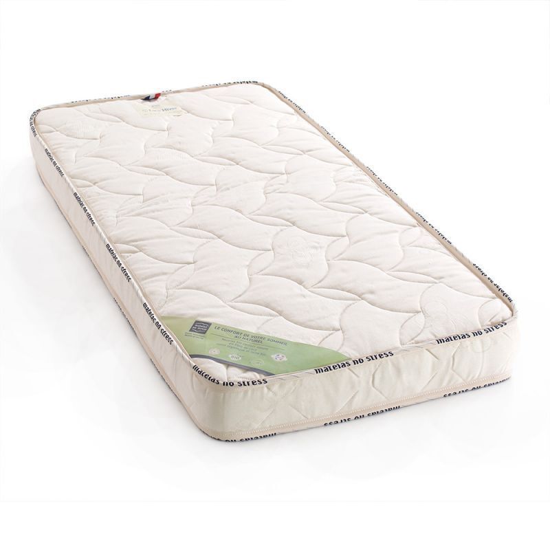 Matelas bébé housse en lin d'origine végétale 60x120 AUTHENTIQUE