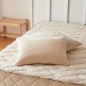 oreiller laine et coton bio double face rectangle