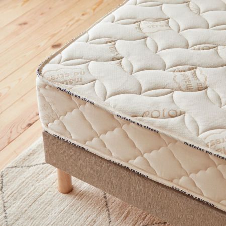 matelas 100% latex naturel ferme et moelleux coton bio