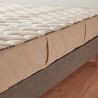 Élégance moelleux : matelas 100% latex naturel. 5 zones de confort - 18 cm