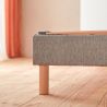 Sommier Habillé 80x200 coloris gris clair