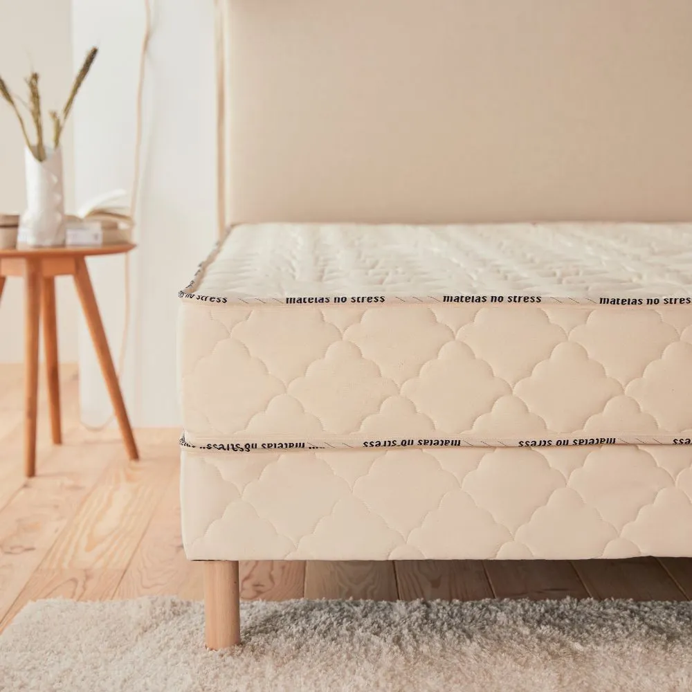 Pack matelas latex ferme et sommier tapissier
