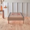 Sommier 90x190 Habillé coloris LIN