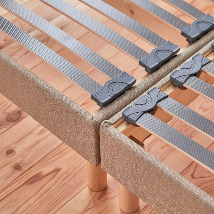 Sommier Morphologique bi-lattes déco 4 coloris aux choix