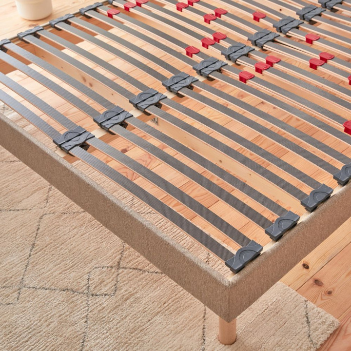 Sommier Morphologique bi-lattes déco 4 coloris aux choix