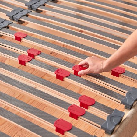 Sommiers 2X70x190 Habillé en Tissu