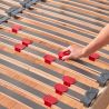 Ensemble Matelas latex naturel Elégance + Sommier Antiglisse déco