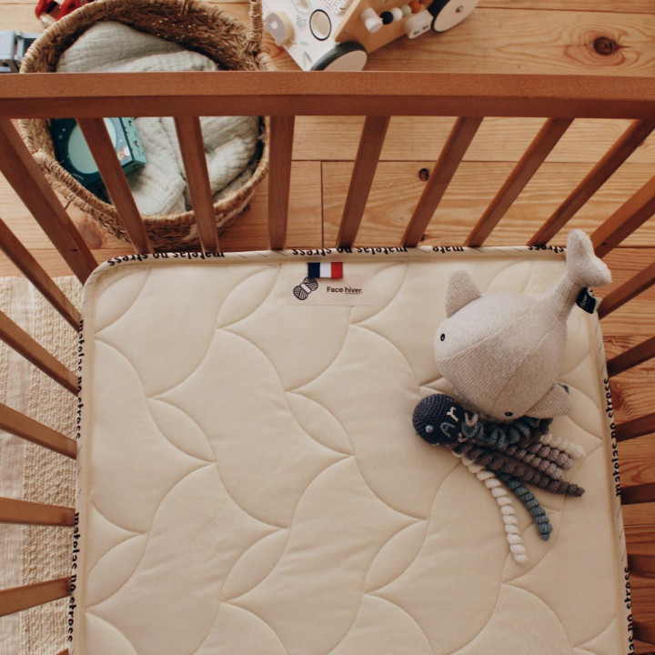 Matelas bébé 70x140 naturel - Fabrication française
