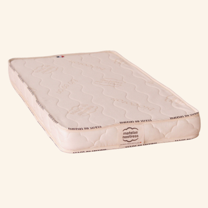 Matelas bébé coco et latex enveloppe bio coton