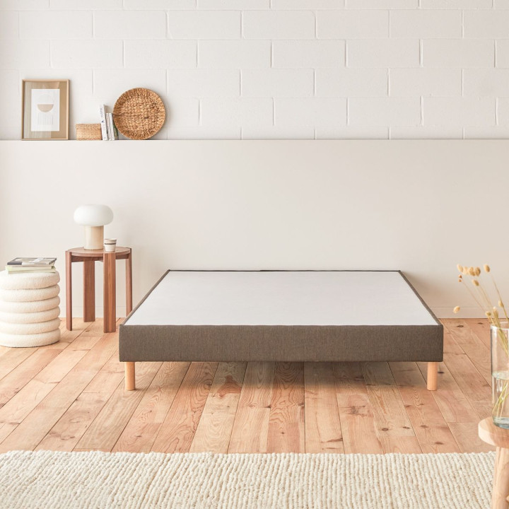 Sommier tapissier tissu déco lattes passive