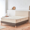 Vue de côté du matelas ressorts ensachés et latex naturel – Épaisseur et finitions