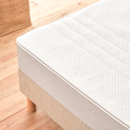 Coutil stretch doux et respirant – Housse de matelas déhoussable facile à retirer