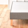 Coin sommier tapissier gris foncé antiglisse