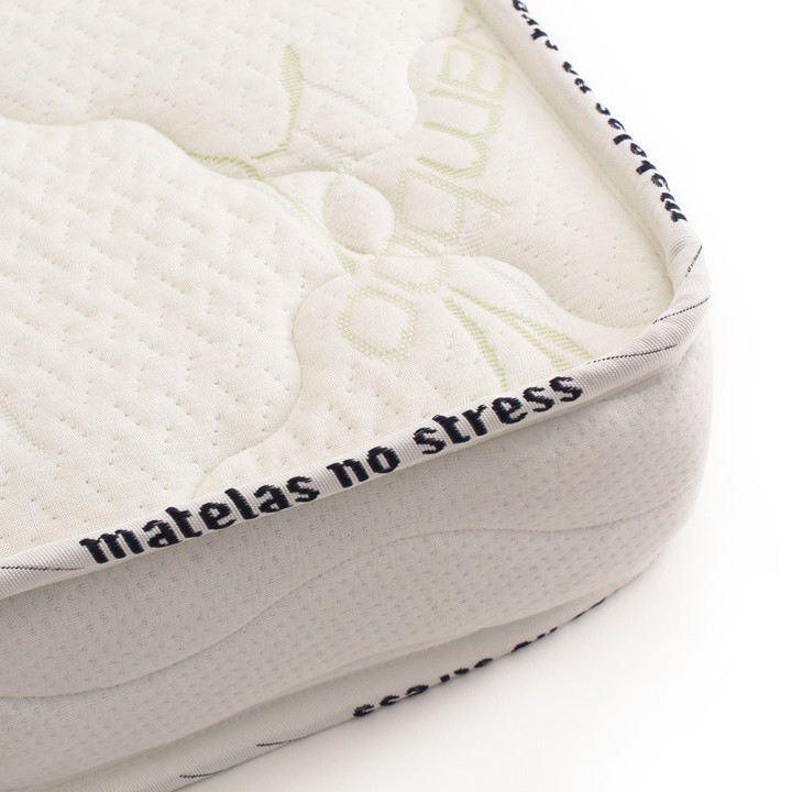 Matelas 90x160 Bébé bambou et fibres de coco son coutil