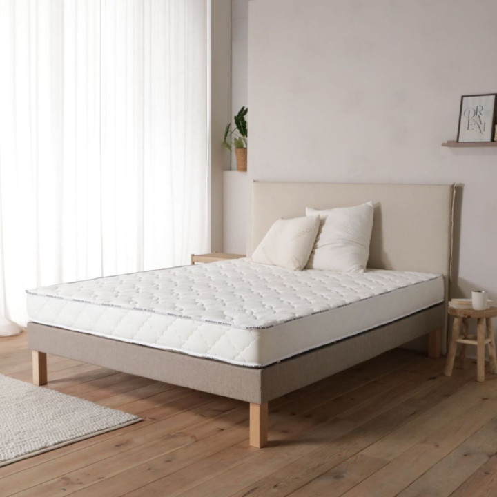 Matelas mémoire de forme 2x80x200 confort enveloppant et soutien ferme