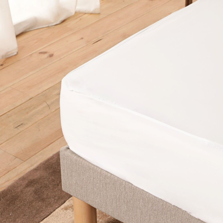 Drap housse coton bio doux et respirant