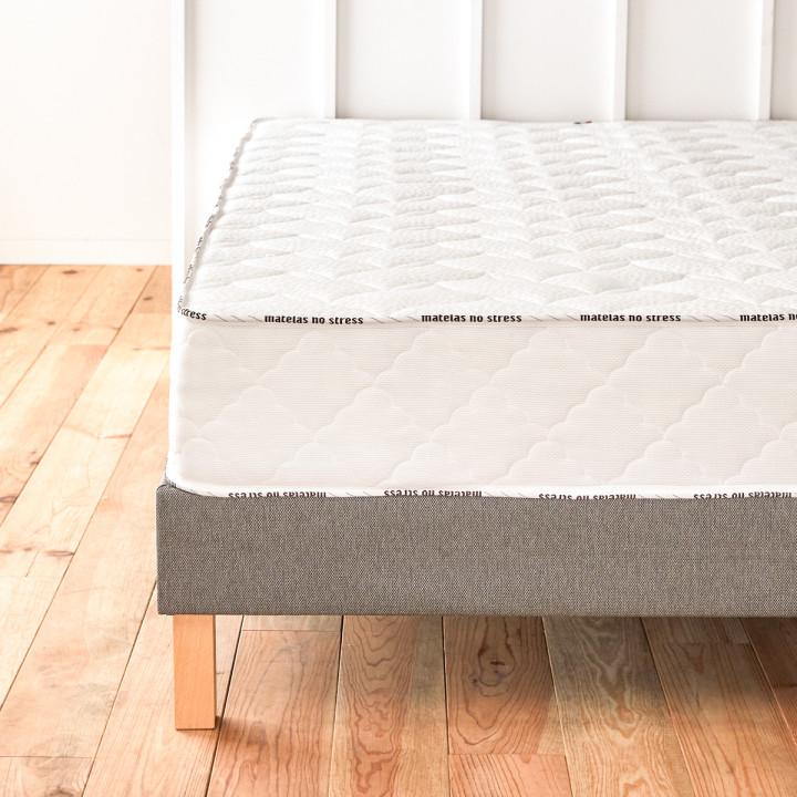 Sommier tapissier déco 160x190 gris foncé