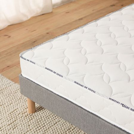 Sommier tapissier 90x200 gris clair