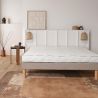Sommier tapissier 80x190 à latte fixe déco lin