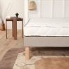 Sommier tapissier 80x200 latte fixe déco lin