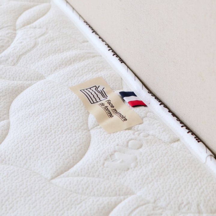 Matelas double 200x200 ultra ferme avec confort en mousse mémoire et latex