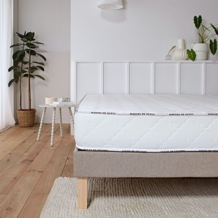 Structure interne du matelas latex et mémoire de forme avec 5 zones de soutien