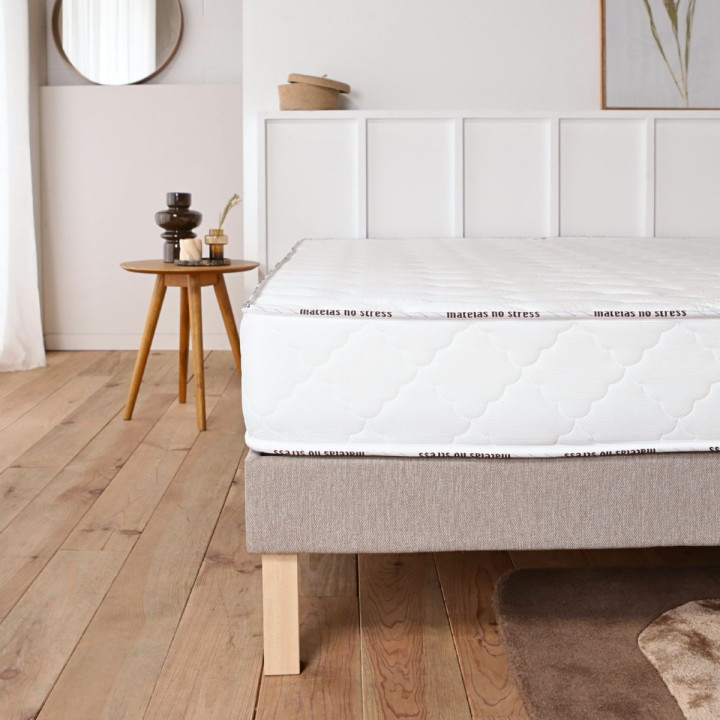Matelas 1 personne 100x200 avec soutien ferme en latex et accueil cocooning