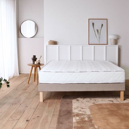Matelas latex 5 zones ferme mémoire de forme moelleux - 22 cm